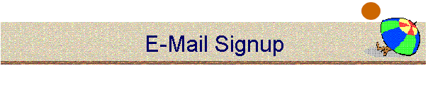 e-mail signup